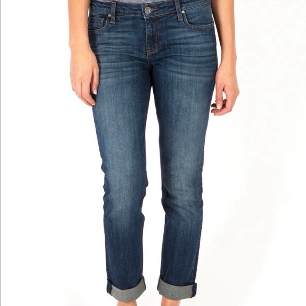 Kut from the Kloth Catherine Medium Wash  Distressed  Boyfriend Jean Size 4